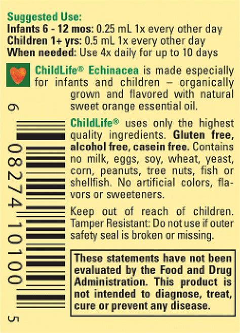 Childlife Essentials Liquid Echinacea For Kids Immune Booster For