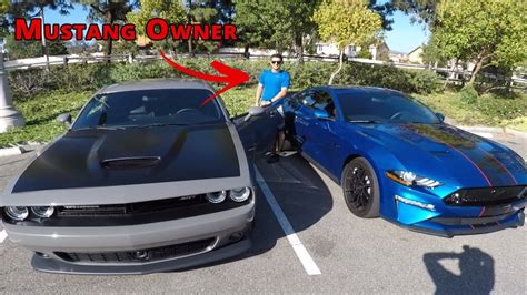 Mustang Gt Owner Drives My Challenger Srt 392 And Loves It Youtube