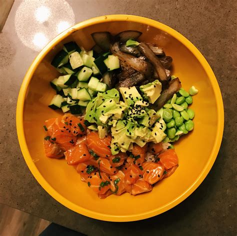 Recipe Salmon Poke Bowl Anybody Rfitmeals