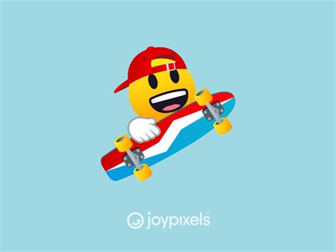 The Joypixels Skateboarding Smiley Emoji Sports Pack By Joypixels On