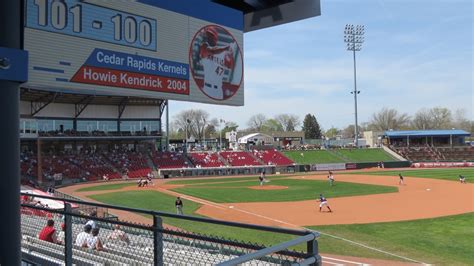 Diamond Visits New Veterans Memorial Stadium Cedar Rapids Iowa
