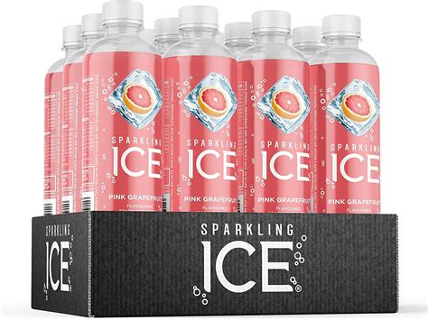 Sparkling Ice Pink Grapefruit Flavored Sparkling Water Contains