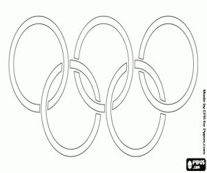 Children can use the diagram as a template for a craft activity or a base for collage. The flag with the Olympic rings coloring page printable game