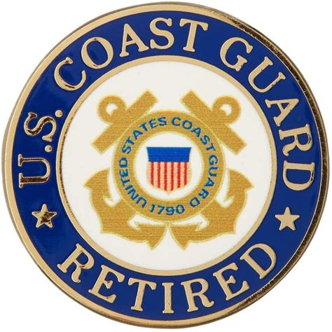 Us Coast Guard Retired Military Lapel Pin Enamel Pin For Etsy