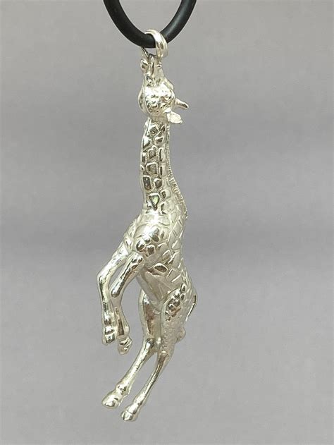 Handmade Solid Silver Giraffe By Marmoset Designs Etsy Uk