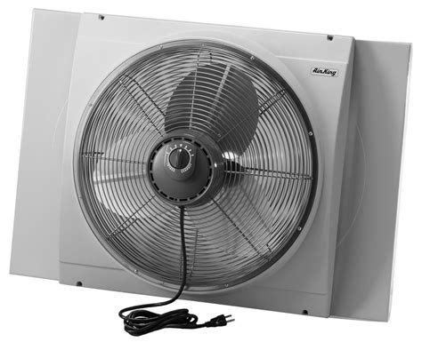 Air King 9166f Na 20 Inch 3560 Cfm Whole House Window Mounted Fan With