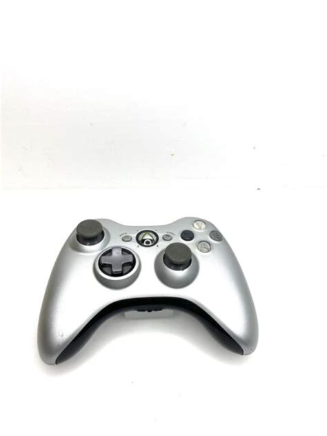 Microsoft Xbox 360 Game Pad Silver Controller Limited Edition Ebay