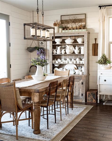 Pin By Noble Vintage On Cozy Cottage Dining Rustic Farmhouse