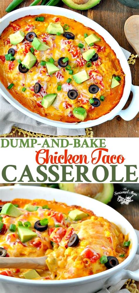 Probably didn't answer your question. Dump and Bake Chicken Taco Casserole | Recipe | Baked ...
