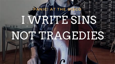Panic At The Disco I Write Sins Not Tragedies For Cello And Piano