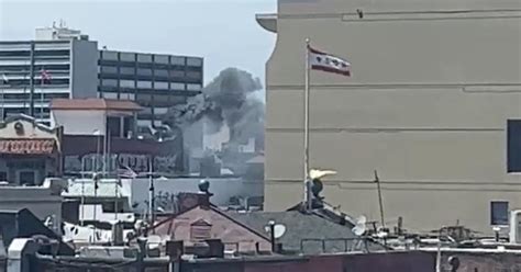Fire Crews Battle 2 Alarm Blaze In San Franciscos Chinatown Cbs San