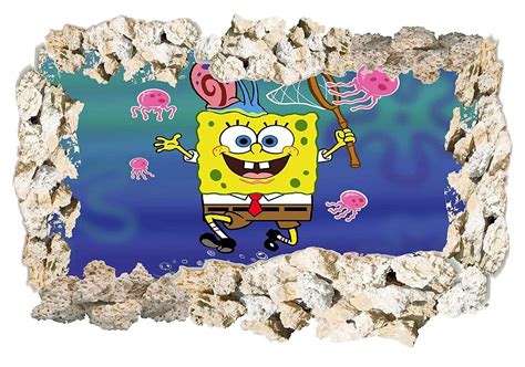 Spongebob Squarepants Coral View Decal Krusty Krab Gary