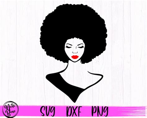 Afro Woman Svg Afro Puff Girl Svg Queen Svg Girl Power Svg Etsy