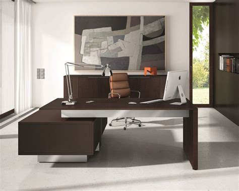 Luxury Real Wood Or Glass Executive Desks Modi 90 Is An