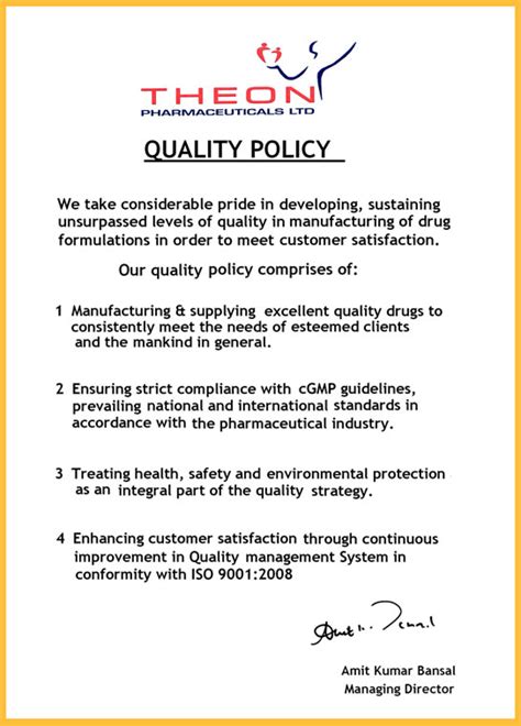Quality Policy Theogen
