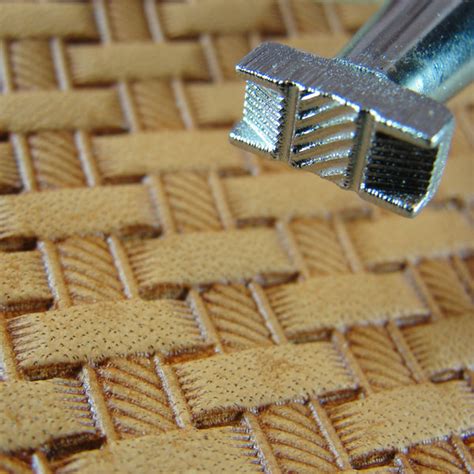 X517 Basket Weave Leather Stamp Pro Leather Carvers