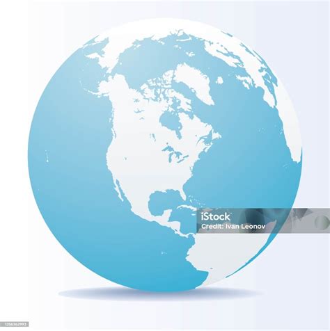 Vetores De Hemisférios Terrestres Com Continentes Mapa Do Mundo