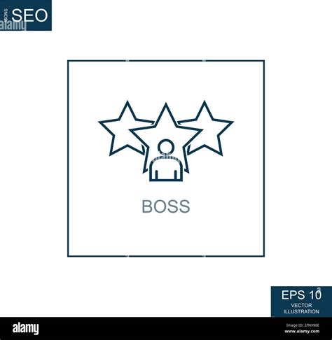 Abstract Business Icons Ceo Chief Boss Vector Illustration Stock
