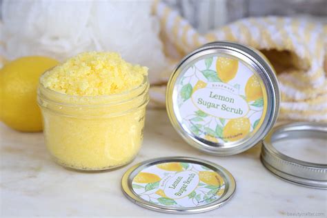 Lemon Sugar Scrub With Free Printable Labels Fabulous Diy T