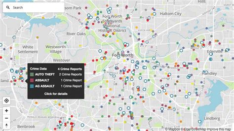 Fort Worth Crime Map Shows Locations Of Offenses In The City Fort Worth Star Telegram