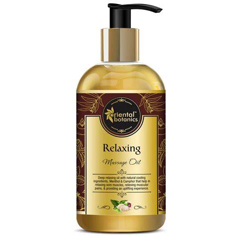 Oriental Botanics Relaxing Body Massage Oil 200 Ml With Natural Oils For Relaxed And Replenished