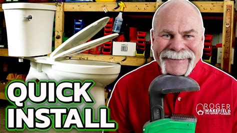 How To Install A New Toilet Quick And Easy Diy Plumbing Youtube