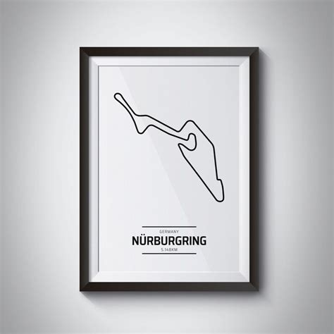 Nurburgring Circuit Wall Art Etsy
