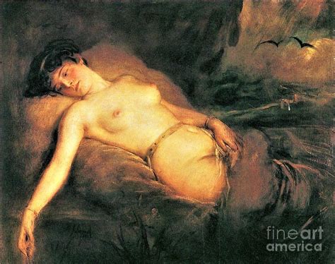 Lying Female Nude Painting By Roberto Prusso Pixels