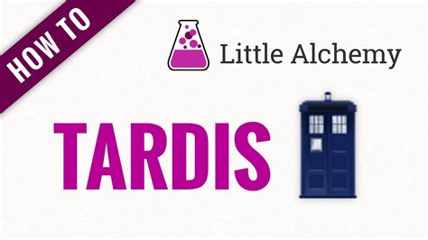 Print this page more guides. How To Make a TARDIS in Little Alchemy - YouTube