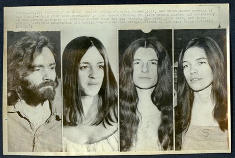 1971 Charles Manson Girls Convicted Murder Press Photo 47467553