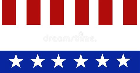 Composition Of Blue Band With White Stars Below Red Stripes Of American