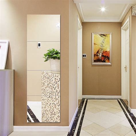 Plenty of home décor to choose from. Mirror Glass Square Wall Tiles Decorating 8/pieces ...
