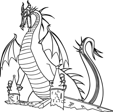 Fairy tales, animated films, flowers, anime, training coloring pages, nature, vegetables and fruit, cars, trees, animal, etc. disney coloring pages aurora maleficent dragon | Cartoon ...