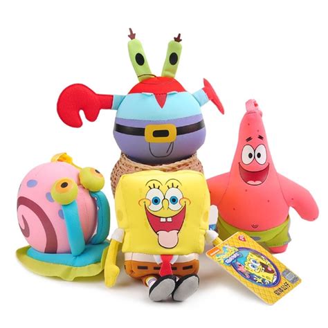 Buy 4pcs Cute Soft Plush Toy Nanoparticle Spongebob