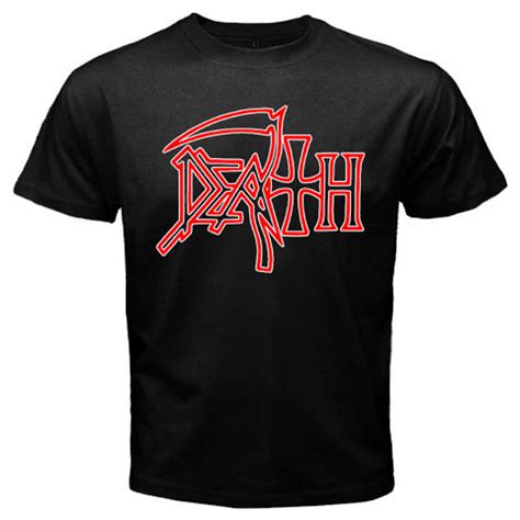 Death Heavy Metal Rock Band Logo Mens Black T Shirt Size S 3xl T Shirts