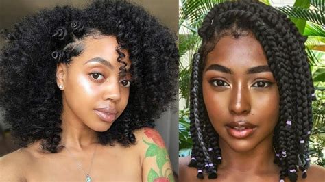 Amazing Natural Hairstyles For Black Women Short Medium