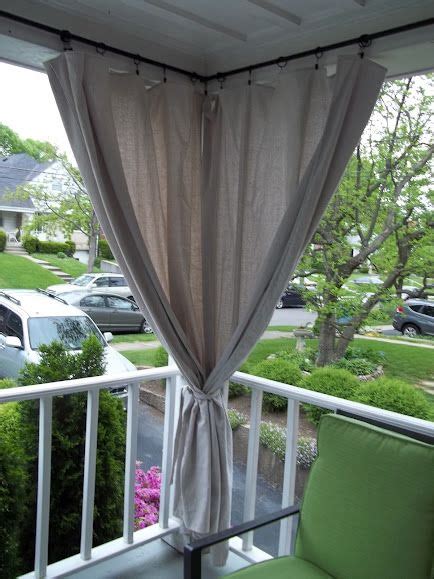 Canvas Drop Cloth Curtains For Screen Porch Block Out