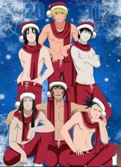 Merry Christmas Naruto Team 7 Anime Guys Naruto Art