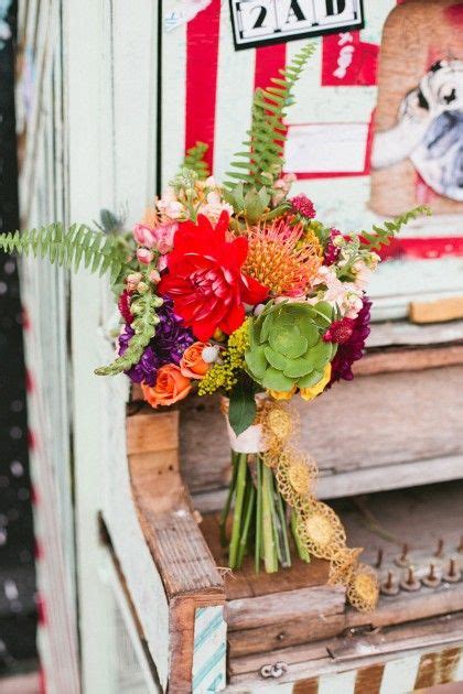 Brittany Bryan Oklahoma Wedding Wedding Flowers Colorful Bouquet