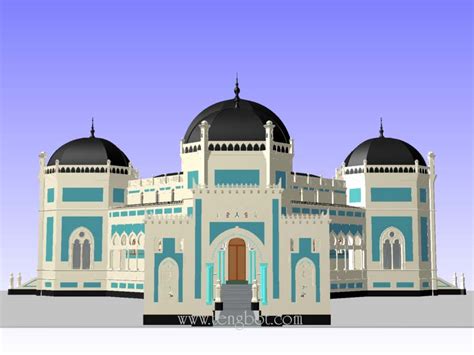 2 kubahnya bergerak membuka atap masjid. Keren 30 Gambar Kartun Masjid Untuk Di Warnai - Gambar ...