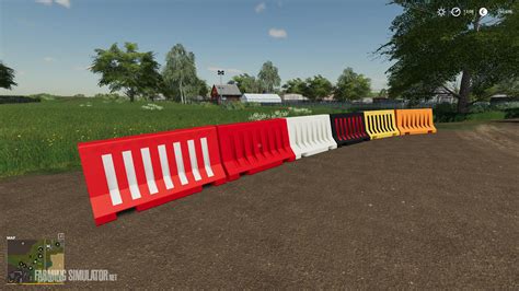 Plastic Road Barrier V 1 0 FS19 Objects