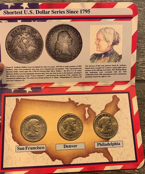 1979 Susan B Anthony Uncirculated Mint Coin Set Etsy