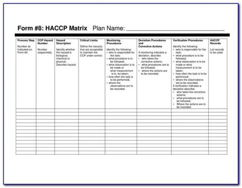 Haccp Plan Template Pdf Form Resume Examples Vek Rgbd P