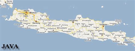 Krakatoa on map of java and sumatra. Island: Java