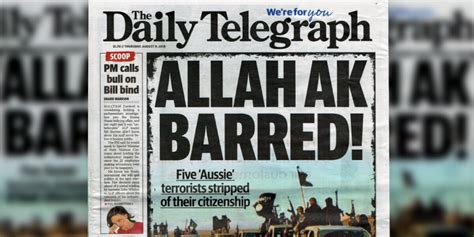 The Daily Telegraph Condemned For Provocative Headline Amust