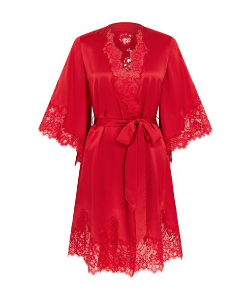 emmaline short dressing gown by agent provocateur
