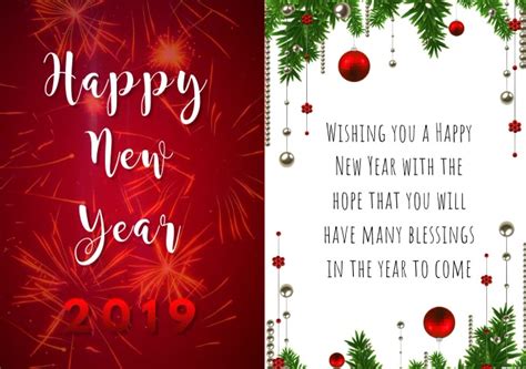 year greeting card template postermywall