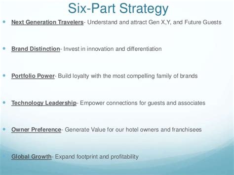 The Marriott Its Core Strategies And More