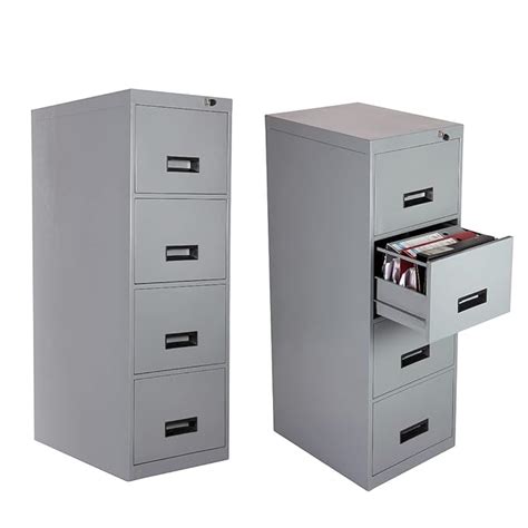 Laxmi Kapat 4 Drawer Metal File Storage Cabinet With Central Locking