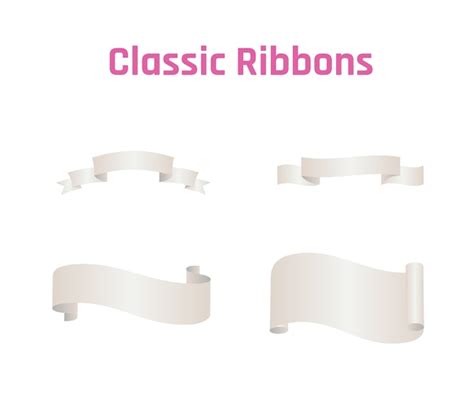 Premium Vector Ribbons Collection